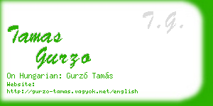 tamas gurzo business card