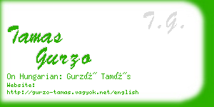 tamas gurzo business card